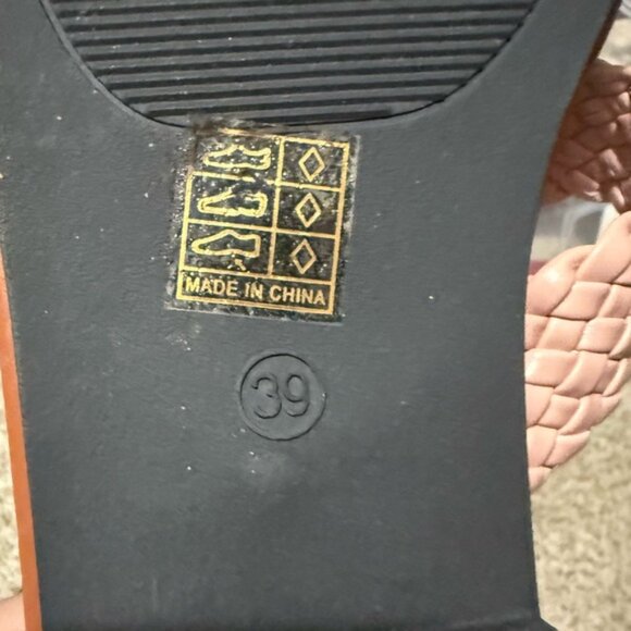 SHEIN Pink and Brown Double Strap Sandals - Picture 4 of 4